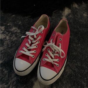 Converse Pink Low-Top Canvas Sneakers